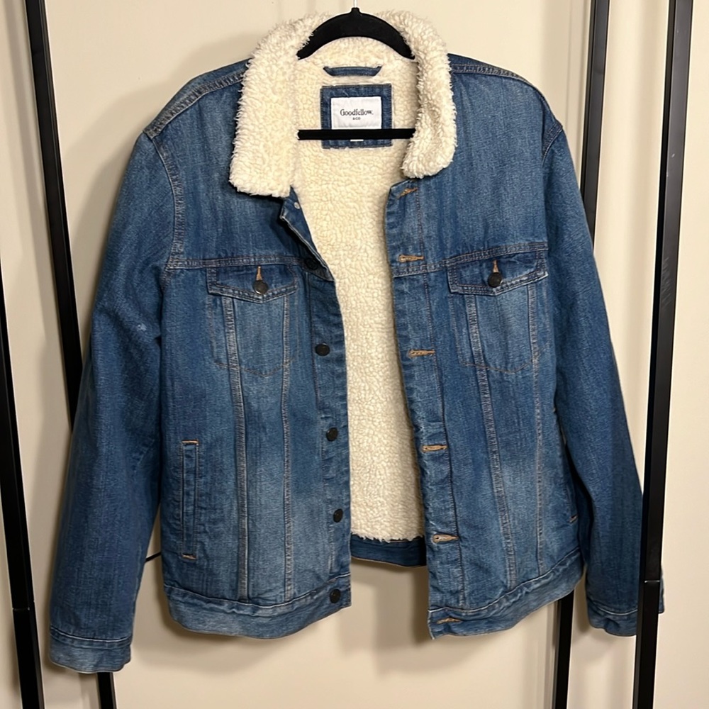 Men’s fleece lined jean jacket